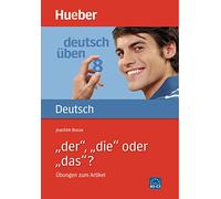 DT.ÜBEN 8 Der,die oder das?: Band 8: Der, die oder das? - Ubungen zum Artikel: Vol. 1 (Gramatica Aleman) - 9783190074563