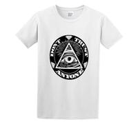DTA Dont Trust Anyone Illuminati Anybody Urban Men's Cotton T-Shirt White Shirt Top tee XXL