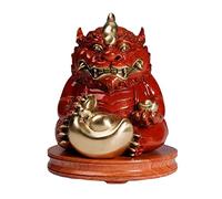 DTACBNEUZ Decoración de Escritorio Incienso Brave Adornos Cobre Artesanía Quemador de Incienso Estudio en el hogar Sala Estar Decoraciones Rui Beast Buen Significado