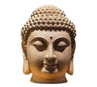 DTACBNEUZ Decoración del hogar Estatua de Buda con Cabeza de Buda Grande de Estilo Chino, decoración Zen, Sala de Estar, vestíbulo, Pasillo, decoración Feng Shui