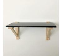 DTACBNEUZ Estante Flotante Estante de Pared, estantes Madera, decoración for habitación niños, Dormitorio, flotantes Grandes for for Sala Estar, Organizador del hogar(Negro)