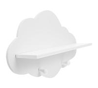 DTACBNEUZ Estante Flotante Estante Flotante de Madera for Colgar en la Pared, estantes Almacenamiento for habitación guardería, Estante Decorativo con Forma Nube pequeña, montado