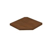 DTACBNEUZ Estante Flotante Estantes flotantes for Pared, estantería Triangular, Estante de Almacenamiento Poligonal montado en la(Bruin,Grande)