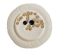 DTACBNEUZ plato hondo Plato de comedor cerámica, plato plano for el hogar, cena, fruta for cafetería, postre, Circular, poco profundo