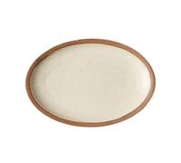 DTACBNEUZ plato hondo Plato de pescado cerámica for el hogar, plato al vapor, vajilla, cena ovalado grande, restaurante, cocina, plano Retro(Grande)