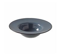 DTACBNEUZ plato hondo Plato de sopa cerámica, tazón Pasta for el hogar, restaurante, cafetería, plato ensalada, redondo for postre, Simple, hondo Color sólido(002)