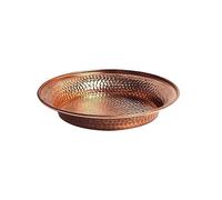 DTACBNEUZ plato hondo Plato for beber de cobre puro 7 piezas, plato cena, fruta, pan, regalo for el hogar, decoración for cocina, comedor, fiesta Hotel(18.2cm)