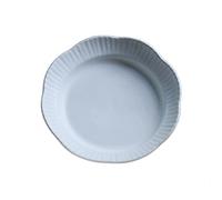 DTACBNEUZ plato hondo Platos de cena cerámica verduras hondos blancos for el hogar restaurante cocina ovalados pescado Colores sólidos Simple(A)