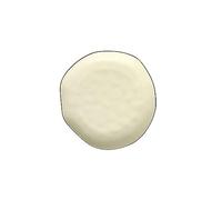 DTACBNEUZ plato hondo Platos Vajilla de Porcelana Cerámica Llanos Fruta Pan Decorativos Comida Planos Irregulares(Blanco,Pequeño)