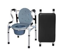 DTADYUO Armazón de Inodoro para Personas Mayores Rehabilitación de pie Asiento de Inodoro con polea de Inodoro con Asiento Reposabrazos para Caminar Muleta de baño Andador, (Color: 2 Ruedas) (Sin RU