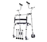 DTADYUO Armazón de Inodoro s para Personas Mayores, Postura Vertical, rodante con Almohadilla de Soporte para apoyabrazos, Equipo de Entrenamiento de rehabilitación para Personas Mayores, con asiste