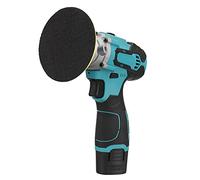 DTADYUO Máquina pulidora de Coche ectric inalámbrica portátil de 12 V Limpiador de Pulido de Coche Iluminación LED Ajustable Batería de Litio Recargable, 2 baterías (1 batería)