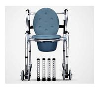 DTADYUO Marco de Inodoro s para Personas Mayores Marco para Caminar, Inodoro Inodoro Plegable Junto a la Cama Inodoro portátil para el Cuidado del hogar Silla de Ducha Altura Ajustable con apoyabraz