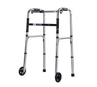 DTADYUO Marco de Inodoro s para Personas Mayores para Personas Mayores Rollator Rollator Plegable con 2 Ruedas, Marco de Ayuda para Caminar, Ligero y Ajustable en Altura, apoyabrazos con muleta para