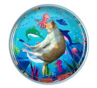 Dtaigou Alfombra de juego sensorial de agua para gatos,Alfombra de juego de agua para gatos,Tapete interactivo sensorial de agua | Tapete de juego de agua sensorial con peces - Tapete de juego con