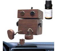 Dtaigou Ambientador De Aromas Para Coche,Hombrecito De Madera Móvil Difusor Aroma Coche - Decoración para Auto Regalo Familiar para Mujer Hombre
