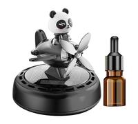 Dtaigou Aromaterapia Para Coche - Difusor Solar Para Aromaterapia En Vehículos | Eliminador De Olores Panda Avión Recargable, Accesorios Y Decoración Para Auto Y Hogar