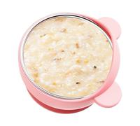 Dtaigou Boles para Bebé con Ventosa | Platos Con Ventosa Para Niños Con Inclinación De 15 Grados - Recipiente Interior de Acero Inoxidable para Comida de Niños Pequeños en Casa o Viaje