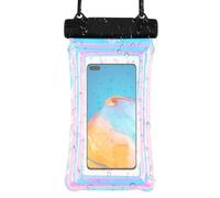 Dtaigou Bolsa Flotante para teléfono, Funda de Buceo subacuática Reutilizable con cordón, Suministros de Playa portátiles, Bolsa de Buceo táctil para Hombres y Mujeres, Black, Refer to Description