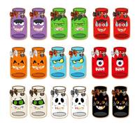 Dtaigou Bolsas De Caramelos Halloween - Kit De Tarjetas Para Tarros Y Bolsas De Halloween - Organizador De Meriendas Para Proyectos Manuales En Escuela Preescolar Hogar Comunidad