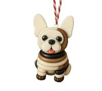 Dtaigou Botones de Navidad para manualidades, figura decorativa de perro, botones de manualidades de Navidad, para hombres, niños, niñas, estudiantes, árbol genealógico, coche, espejo retrovisor