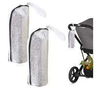 Dtaigou Fundas Aislantes para Botellas De Agua - 2 Unidades Funda Térmica para Biberones - con Bolsita Portátil de Aluminio para Lactancia y Picnic
