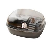 Dtaigou Jaulas y hábitats para hámster, Jaula para hámster Sirio,Jaula de casa Transparente Hábitat Divertido e Interactivo | La Jaula para hámster de 13,98 x 10,83 x 7,87 Pulgadas Incluye Rueda de