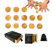 Dtaigou Juego de runas - Piedras de runas, kit de runas de brujas - Suministros decorativos para brujas, herramientas de artesanía portátiles para brujas, adivinos, meditación