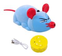 Dtaigou Juguete eléctrico para ratón de Gato, ratón Interactivo de Juguete para Gato | Juguete de Entrenamiento para Gatos con ratón de simulación eléctrica | Mejora la interacción Entre Humanos y