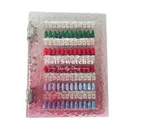 Dtaigou Libro magnético de uñas - Libro de exhibición magnético de colores de uñas acrílico - Accesorios de arte de manicura con puntas magnéticas para muestras personales principiantes mujeres