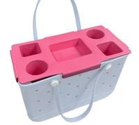 Dtaigou Soporte para Teléfono en Copa de Bolsa - Bandeja para Aperitivos en Piscina - Bandeja Divisora Impermeable para Pícnic Exterior Restaurante Playa Camping Hogar Viaje