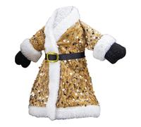 Dtaigou Suéter navideño con Botella de Vino,Cubierta para Botella de Vino suéter navideño, Vestido de Botella de Vino Hecho a Mano, Abrigo, suéter de Papá Noel, decoración de Botella, Fundas