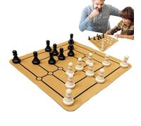 Dtaigou Tablero De Ajedrez - Juego De Ajedrez Portátil para Viajes | Juguetes Educativos De Madera con Tema Roma Antigua, Actividades Preescolares Y Juegos Familiares para Niños Y Adultos