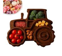 Dtaigou Tablero de Charcutería | Bandeja de Servicio de Queso con Diseño de Motocicleta Tractor Excavadora | Plato de Madera Centro de Mesa para Aperitivos Pan Fruta Carne Verdura