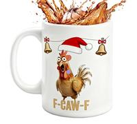 Dtaigou Taza De Café Con Patrón De Pollo,Taza De Bebida Con Diseño De Dibujos Animados Para Leche Cerveza Y Bebidas - Taza De Navidad Divertida De Cerámica,Para Hombres Jóvenes Amigos La Mamá La