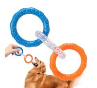Dtaigou Tug Anillos para Perros, Anillos de Perros Toy Toy,3 Anillos Fuera de los Juguetes para Perros - Juego de mordeduras interactivas, Suministros de Mascotas, Equipos de Ejercicio, de