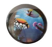 Dtaigou Wave Sound Drum, tambor de mano para niños,Tambor de música con sonido de mar - Tambor de cuentas de ondas suaves con cuentas de metal incorporadas para un sonido cómodo