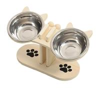 Dtaigou Y Bebedero para Gatos - Soporte Ajustable para s,Bebedero para Mascotas De Cachorros Y Gatitos Uso Diario En Casa O Viaje