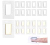 DTAOZFA 22 imanes para coser, botones magnéticos de costura, oro y plata, 2 cm/0,78 Zoll × 1 cm/0,39 Zoll, Plástico