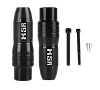 DTASMBD Barra antichoque Deslizadores De Marco De Escape De Motocicleta para Yamaha XSR 125 155 700 900 XSR700 XSR900 XSR155 2019-2024 Protección contra Caídas Deslizadores de Escape(Negro,X-2)