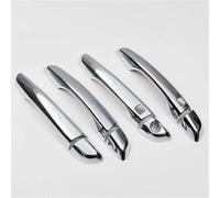 DTASMBD Cubierta Manija Puerta Cubierta Para Manija De Puerta Exterior Coche Para Citroën DS7 Para Crossback 2018-2021 Negro Brillante Protección Embellecedores Embellecedor Exterior Coche(Plata 1)