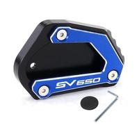 DTASMBD Motocicleta Extensión Soporte Almohadilla De Soporte Lateral para Motocicleta, Almohadillas De Soporte De Extensión para Suzuki SV650 SV 650 S 650S 2004-2007 SV650S Aballete Almohadilla(Azul)