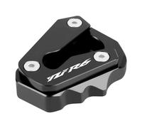 DTASMBD Motocicleta Soporte Almohadilla para Pata De Cabra De Motocicleta para Yamaha YZF-600 R6 YZFR6 2020-2023 YZF600 YZF-R6, Placa De Soporte Aballete Almohadilla(Negro)