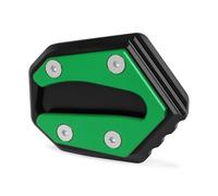 DTASMBD Motocicleta Soporte Moto Caballete Lateral Almohadilla De La Placa para Kawasaki W800 W650 W400 W 800 650 400 2019-2023 Pie Almohadillas Kickstand Soporte Aballete Almohadilla(Verde)