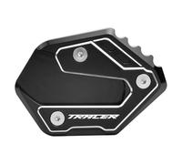 DTASMBD Motocicleta Soporte Motos Pad Soporte Lateral para Yamaha Tracer 9GT + 900GT/7GT/7/9/9GT/700/900 Extensión Placa De Soporte Kickstand Pie Pads Kick Stand Aballete Almohadilla(Negro)