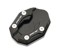 DTASMBD Motocicleta Soporte Placa De Soporte Lateral De La Motocicleta para HO&NDA PCX 160 150 125 PCX150 PCX160 PCX125 Kickstand Almohadilla De Extensión De Pie Aballete Almohadilla(Negro)