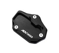 DTASMBD Motocicleta Soporte Placa De Soporte para Caballete Lateral De Motocicleta para HO&NDA ADV350 ADV 350 350ADV 21-25. Extensión De Soporte para Caballete Lateral. Aballete Almohadilla(Negro)
