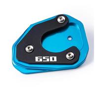 DTASMBD Motocicleta Soporte Placa De Soporte para Pata De Cabra, Extensión para CFMOTO MT800, 800MT, 650MT, 800, 650, MT 650 TR-G, 650TR-G Aballete Almohadilla(Azul 1)