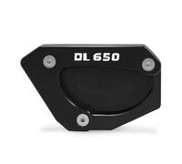 DTASMBD Motocicleta Soporte Soporte De Pie Lateral De Motocicleta para Suzuki V-Strom 650 /XT VSTROM DL 650 DL650 V STROM650 2004-2023 Soporte De Pie De Motocicleta Aballete Almohadilla(Negro)