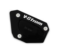 DTASMBD Motocicleta Soporte Soporte De Pie Lateral De Motocicleta para Suzuki V-Strom 650 /XT VSTROM DL 650 DL650 V STROM650 2004-2023 Soporte De Pie De Motocicleta Aballete Almohadilla(Negro 2)
